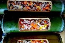 竹筒饭的做法视频教程,传统美味，一筒香飘四溢