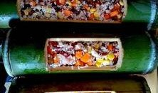 竹筒饭的做法视频教程,传统美味，一筒香飘四溢