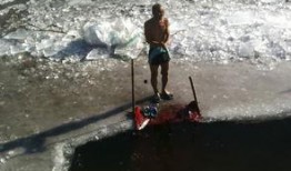 东北冬泳视频,东北冬泳壮美瞬间