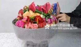花束包装视频教程,轻松学会打造精美花束的秘诀